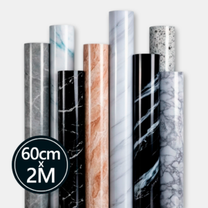 Vinilo Simil Mármol Autoadhesivo PVC 0.60x2.00mts