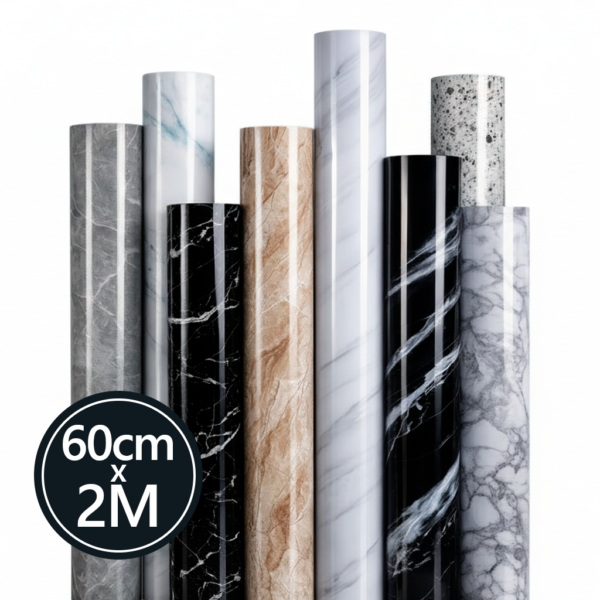 Vinilo Simil Mármol Autoadhesivo PVC 0.60x2.00mts